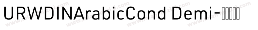 URWDINArabicCond Demi字体转换